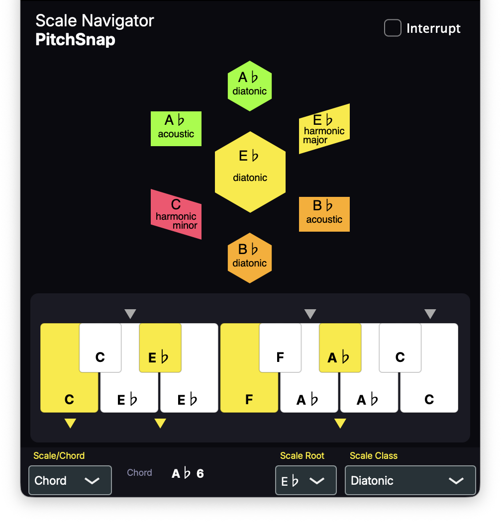 PitchSnap scale view